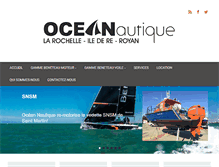 Tablet Screenshot of ocean-nautique.com